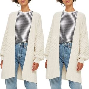Topshop Honeycomb Sleeve Cardigan 6